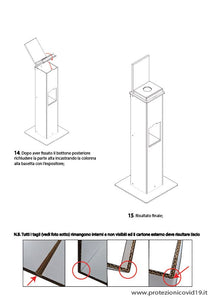 Colonna porta gel - Stampata - Protezioni by Arcadia 