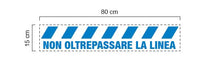 Carica l&#39;immagine nel visualizzatore di Gallery, Adesivo calpesatabile - &quot;Distanza di sicurezza&quot; - Protezioni by Arcadia 
